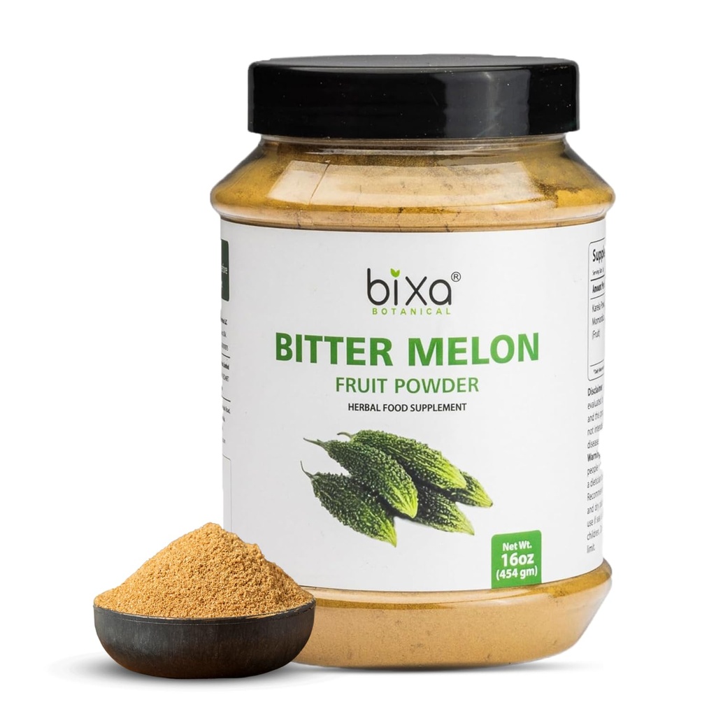bixa BOTANICAL | Bitter Melon Powder | 1 Pound (16 Oz/ 454 GRM)