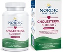 Nordic Naturals Cholestérol Support, Citron - 60 gels mous - 975 Oméga-3 + Red Yeast Rice & CoQ10 - Cholestérol normal, Antioxydant Support - EPA & DHA - Non-OGM - 20 portions
