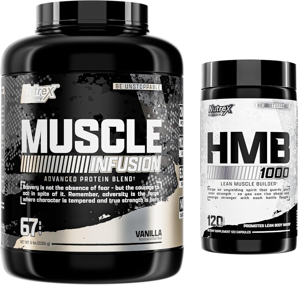 Nutrex Research Syrovátkový prášek, Vanilla HMB 1000 MG / 124; podporuje svalovou obnovu,