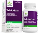Terry Naturalmente Tri-Iodine - Asistencia para la salud tiroidea - Ayuda equilibrio hormonal con yodo molecular de Kelp - Características Iodide de potasio & Iodide de sodio - Cerebro & energía Soporte - 12,5 mg, 180 cápsulas