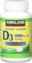Kirkland Signature Vitamina D3 1000 UI, 360 comprimate