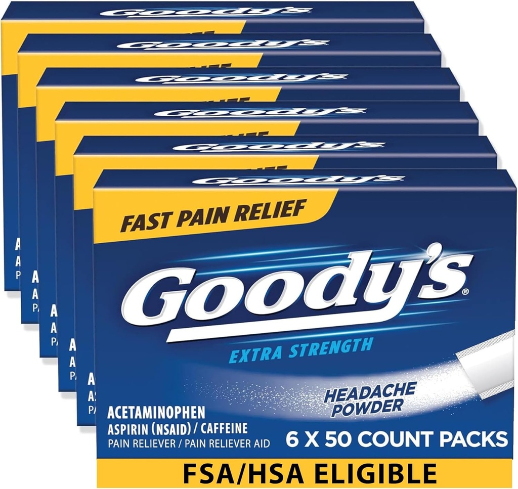 Goody's Extra Strength Kopfschmerzpulver 50 ea (Pack mit 6)