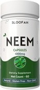 Neem 잎 캡슐 1000mg 분말 | Azadirachta Indica 초본 보충교재 | Non-GMO, 글루텐 자유로운, 인공 첨가물 없음 | 순수한 Neem 분말 (60의 조사)
