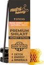 Natural shilajit Loney sticks - Shilajit Resin with Raw Honey, Fluvic access & trainals, Planth Nutriants for ece, Immun รองรับและที่สําคัญ - 7 Shilajit sticks