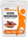 BulkSupplements.com Reishi Mushroom Extract Powder - Reishi Mushroom Powder, Suplemento para el bienestar general - Gluten Free, 1g por Serving, 1kg (2,2 libras) (Pack de 1)