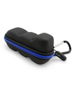 CASEMATIX Asthma Inhaler Travel Case with Lanyard and Clip-on Keychain Carabiner, Includes Inhaler Holder Case Only, Black