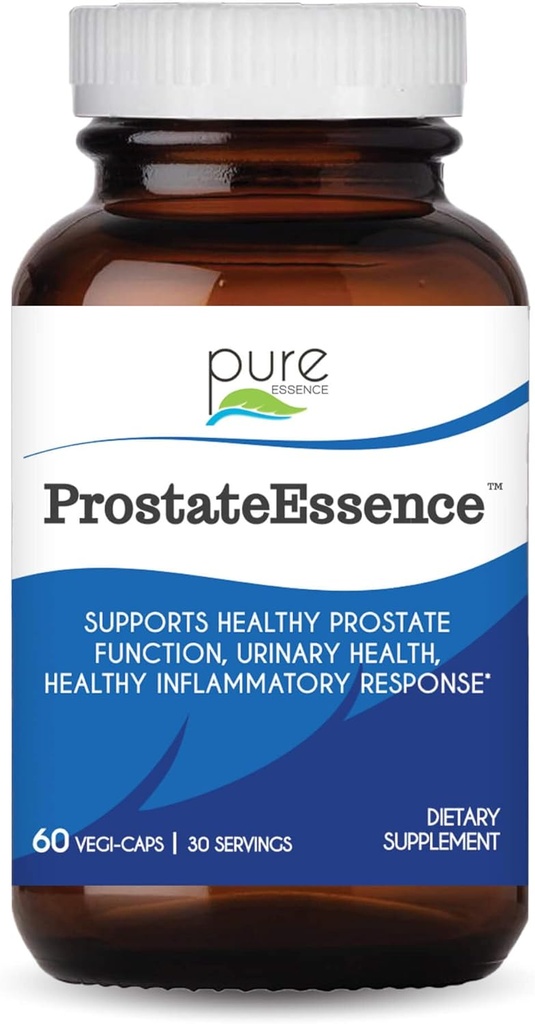 Puro Essence Labs Prostate Essence w/Vitamin D3, Selenium, Zinc Supplements and More - Mens Vitaminas e Herbal Supplement for Prostate Health w/Beta Sitosterol - 60 Caps for Men