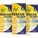 Bach Rescue Sleep Liquid Melts, Natural Orange Vanilla Flavor, Natural Sleep Aid, Stress Relief, Homeopathic Flower Essence, Free of Melatonin, Non-Alcohol, 3 Pack, 28 Count Each
