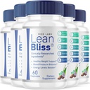 (5 Pack) Lean Bliss Weight Loss Pills, Lean Bliss Fat Burning Formule, LeanBliss Advanced Metabolismus Kapsle pro přírodní řízení hmotnosti a krevní podpora, LeanBliss Dietní dodatek (300 Kapsle)