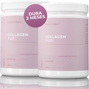 Collagen Tiszta x 2 I 2 tartály 100% -os hidrolizált kollagén por (I-es és III-as típus) I Odorless & Unsposed I Easy Mix - 60 napos ellátás