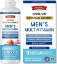 Multivitamin - Flüssige Ergänzung - Liposomale Lieferung - Täglich Multi Vitamin mit Biotin B Complex Omega-3 - Haar- und Nagelunterstützung Vitamin - Peach Flavor - 3000 mg pro Portion - 450 ml