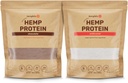 Hemp Vegan Protein Powder for Heart and Brain Health, Easy to Digest Powder Drink with Plant Protein for Muscle Building and Recovery, 9 Essential Amino Acids, (Unflavored and Choco) 10oz