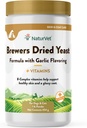 NaturVet Brewers Dred Yeast Yeast Công thức với tỏi với kẹo cao su cho chó và mèo, Powder, sản xuất ở Hoa Kỳ với nguồn toàn cầu di trú 1