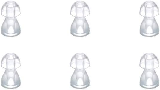 （6pcs/lot）Hearing Aid Ear Tips Silicone Earplug Domes for BTE,ITE and Pocket Hearing Aids Ear Bud Replacements (Small φ8mm)