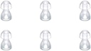 （6pcs/lot）Hearing Aid Ear Tips Silicone Earplug Domes for BTE,ITE and Pocket Hearing Aids Ear Bud Replacements (Small φ8mm)