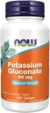 Now Foods Potassium Gluconate, 100 CT