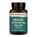 Dr. Mercola Niacin Vitamin B3, 90 Servings (270 Tablets), Dietary Supplement, Mini Tabs, Essential B Vitamin, Non-GMO