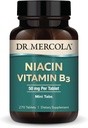 Dr. Mercola Niakina B3, 90 Servitings (270 taules), Dietari suplementaris, Mini pestanyes, Essencial Btamina, No-GMO