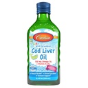 Carlson - Kid's Cod Liver Oil, 550 mg Omega-3s, Vitamins A & D3, Wild Norwegian, Bubble Gum, 250 mL