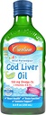 Carlson - Kid's Cod Liver Oil, 550 mg Omega-3s, vitaminer A & D3, Wild Norwegian, Bubble Gum, 250 ml