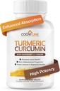 有机Turmeric & Ginger Capsules - 带有Ginger & BioPerine的Turmeric Crucumin,95% Crucuminoids - 联合、文摘、豁免支持、增加吸收的黑辣椒提取器