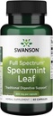 Swanson Spearmint Leaf (Mentha Spicata) - Total Spectrum Suplemento de herbas que soportan a saúde Digestiva e problemas de estómago leve - Natural Formula Supporting Health & Wellness - (60 cápsulas, 400mg cada un)