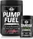 PMD Sports Ultra Pump Fuel Insanity - Předcvičení - Cherry Slush (30 Slush) Sportovní Omega říznutí Elite termogenní spalovač tuků (90 Softgels)