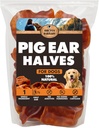 BRUTUS & BARNABY Pig Ear Halves für Hunde, 15 Ct. – All-Natural Single Ingredient Dog Chews, Slow Cooked & Fully Digestible Rawhide Alternative