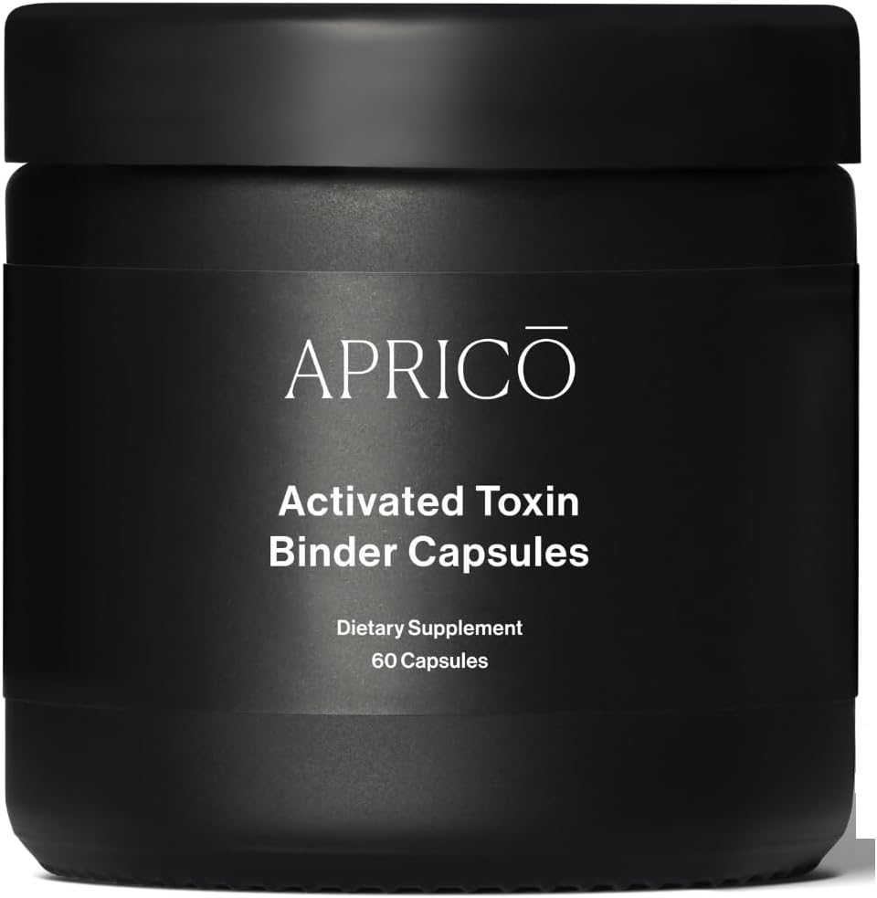 Aprico Activated Toxin Binder Kapseln mit Aktivkohle, Zeolith und Aloe Vera - Detox-Unterstützung (60 Kapseln)