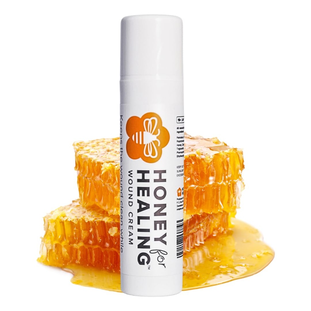 Manuka Honey Wound Cream UMF 15 +, Fast- Absorbing, Non-Sticky Formula for Cuts, Burns, Scrapes, Minor Sérülések - 1.75oz / 50 g
