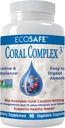 Complejo de coral 3 - Calcio de coral 900 mg con vitamina D3 1200 UI y Magnesio168 mg - 90 cápsulas vegetarianas