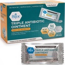 MED PRIDE Triple Antibiotic Ointment – 144 Count Individual Packets – First Aid Cream for Cuts, Scrapes, Burns, Wounds & Skin Irritation – Portable Travel-Size Antibiotic Salve Pack