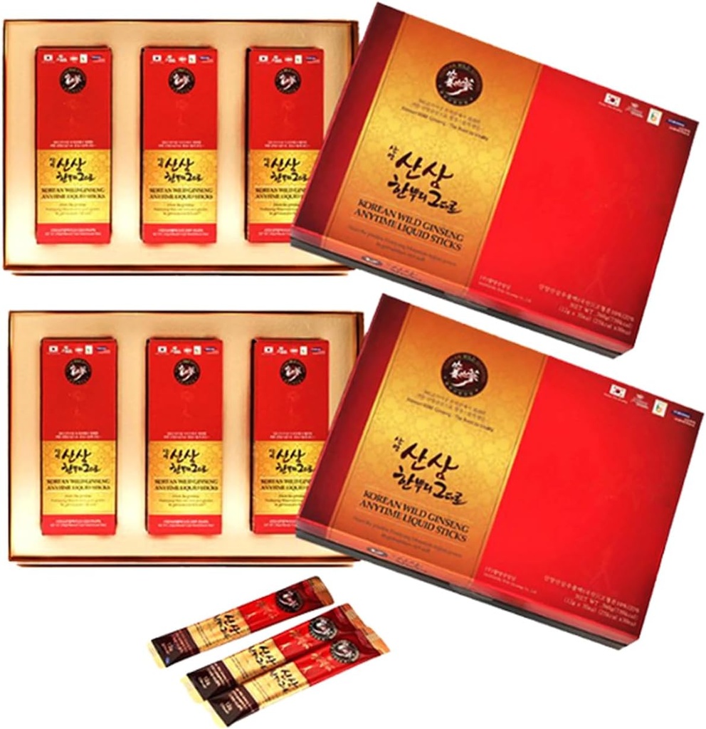 Korean Wild Ginseng Anytime Liquid 30 Stick 2 Set-2 månaders leverans