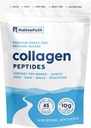 NativePath Collagen Peptides חלבון - אבקת hydrolyzed Type 1 ו 3 Collagen עבור העור, שיער, ציפורניים - 15.9 oz (45 משרתים)