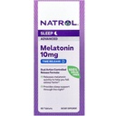 Natrol Advanced Sleep Melatonin Tablets, Maximum Strength 10 mg 60 ea (Pack of 3)