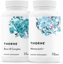 THORNE - Basic B Complex (60 Kapsler) & Memoractiv (60 Kapsler) Bundle - Støtter hjernens helse, cellulær energiproduksjon og fokus - Glutenfri, Dairy Free