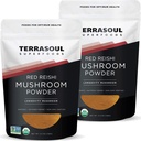 Terrasoul Superfoods Organic Reishi Mushroom Toz (4:1 Özü), 11 Oz (2 Paket) - Immune Boosting / Coffee Advancedr