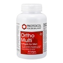 PROTOCOL FOR LIFE BALANCE Ortho Multi Softgels for Men - Multivitamin for Prostate Health - with Saw Palmetto, Zinc & CoQ10 - Men Daily Multivitamin - Iron Free - 90 Softgels