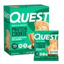 Quest Nutrition White Chocolate Macadamia Protein Cookie, 15g Protein, 1g Sugar, 2g Net Carbs, Keto Friendly, High Protein, Low Carb; 4 Count