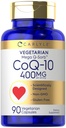 Carlyle CoQ10 400mg | 90 Capsules | Coenzyme Q10 with Black Pepper Extract | Vegetarian, Non-GMO & Gluten Free Supplement