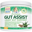 Leaky Gut Support Powder | L-Glutamine Gut Lining Digestive Drink Mix | Gluten-Free Doctor Crafted Botanical Formula | Gut Assist by Dr. Danielle
