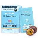 Feel Goods Hydration Hero, Sugar-Free Electrolyte Powder Packets for Daily Hydration - Electrolytes Drink Mix with Magnesium, Potassium & Vitamins for Fasting & Energy - Keto, Vegan & Organic Flavors