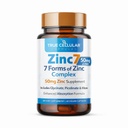 Zinc7: 7-in-1 Zinc Complex 50mg - Maximum Absorption for Immune Defense, Deep Sleep & All-Day Energy | Hormone Balance, Mental Focus & Metabolism Support | 60 Vegan Capsules