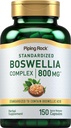 Piping Rock Boswellia Serrata Extract Capsules | 150 Count | with Boswellic Acid | Non-GMO, Gluten Free Supplement
