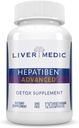 Hepatiben Detox Fígado Limpar Todos os Suplementos Naturais com Cardo de Leite, Silybin, NAC, Colina, HSH, Açafrão, Berberina, Glutationa Alpha Ácido Lipóico Vegan NonGMO 120 Cápsulas 1500mg