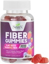 Fiber Gummies For Adults - Daily Digestive Health & Regularity Support - Sugar Free Soluble Fiber 4g Per Serving Gummy Supplement - Plant Based Prebiotic Gut & Digestion Support Gummy - 60 Gummies