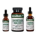 NutraMedix Energy Set - 3-Piece Kit Includes Extracts of Astragalus, Rhodiola, Ginseng & Schisandra, Burbur-Pinella Detox Drops & Magnesium Malate Capsules for General Wellness