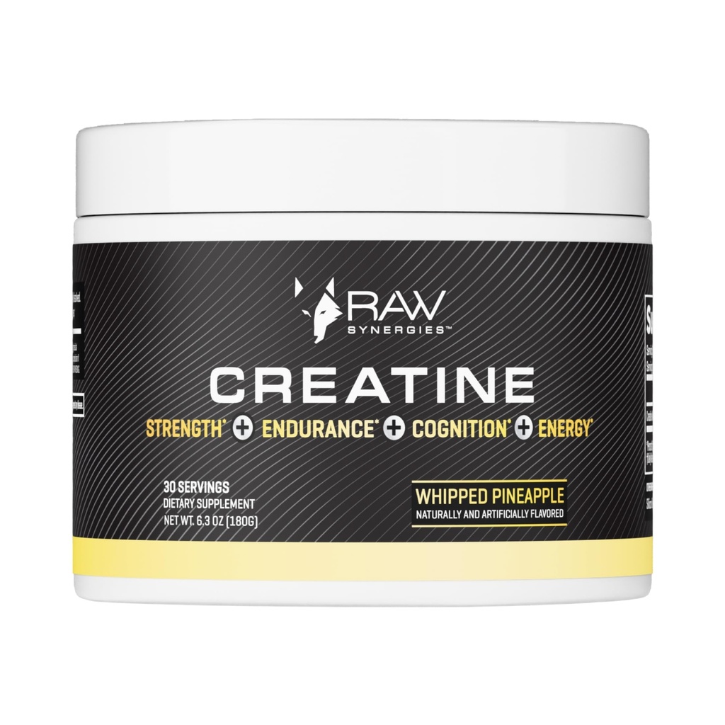 RAW Synergies Creatine Whipped Pineapple 30 serv