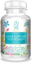 ACTIF Liver Support for Women with 20+ Advanced Factors and Omega-3 - Non GMO, Made in USA, 90 Count