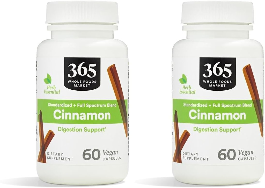 365 By Whole Foods Market, Cinnamon, 60 Count (Pack of 2)